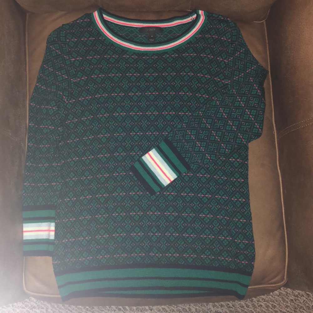 J. Crew fair isle sweater, like new!